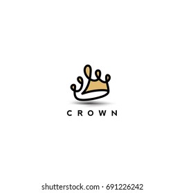 Crown icon, rule, royal, king an queen, dictator, jewelry, kingdom, white background, vector illustration