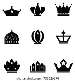 crown icon set