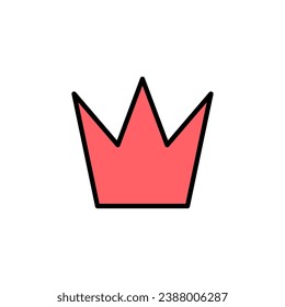 Crown icon set illustration. crown sign and symbol