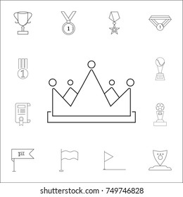 Crown icon. Set of prizes icons. Web Icons Premium quality graphic design. Signs, outline symbols collection, simple icons for websites, web design, mobile app on white background