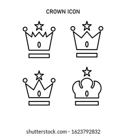 Crown icon set , icon set vector