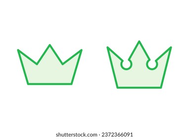 Crown icon set. crown vector icon