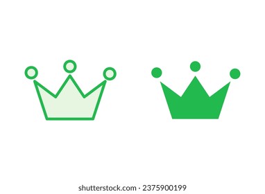 Crown icon set. crown vector icon