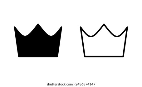 Crown icon set. crown vector icon