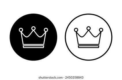 Crown icon set. crown vector icon