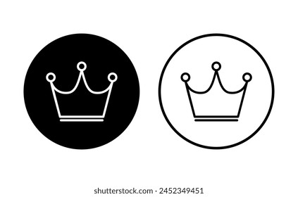 Crown icon set. crown vector icon