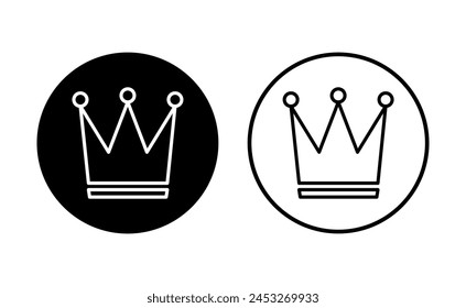 Crown icon set. crown vector icon