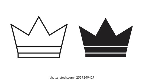 Crown Icon set. vector illustration set