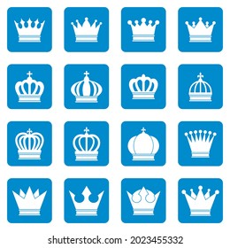crown icon set vector sign symbol