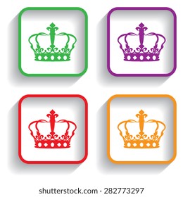 Crown icon with shadow