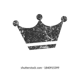 Crown icon shape symbol. Royalty king premium logo sign. Vector illustration image. Isolated on white background.