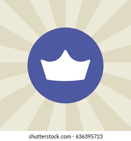 crown icon. sign design. background