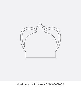 crown icon sign signifier vector