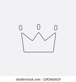 crown icon sign signifier vector