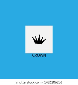 crown icon sign signifier vector
