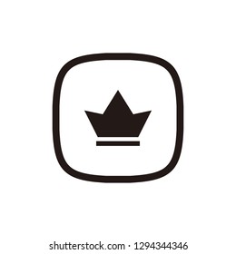 Crown icon sign symbol