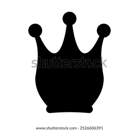 crown icon, crown silhouette, crown simple shape