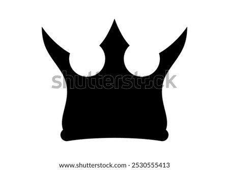 crown icon, crown silhouette, crown simple shape