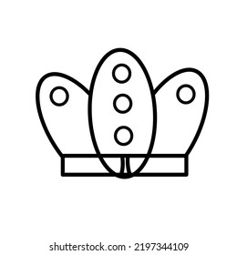 crown icon with simple design