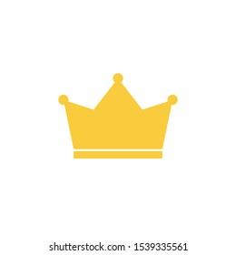Crown icon simple design flat style