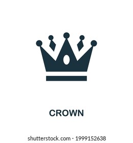 Crown icon. Simple element from jewelery collection. Creative Crown icon for web design, templates, infographics and more