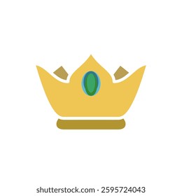 crown icon, simple flat style, illustration, logo sign symbol pictogram template, for ui or ux isolated on white for mobile app, editable