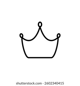 crown icon, simple flat style, illustration, logo sign symbol pictogram template, for ui or ux isolated on white for mobile app, editable