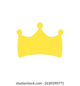 Icono de la corona, estilo plano simple, ilustración, Plantilla del pictograma del símbolo de la muestra del logotipo, para UI o UX aislado en blanco para el App móvil, editable