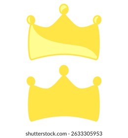 Icono de la corona, estilo plano simple, ilustración, Plantilla del pictograma del símbolo de la muestra del logotipo, para UI o UX aislado en blanco para el App móvil, editable