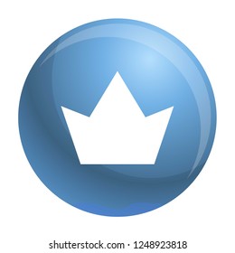 Crown icon. Simple illustration of crown vector icon for web design isolated on white background