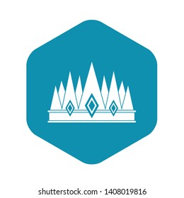 Crown icon. Simple illustration of crown vector icon for web