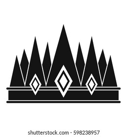 Crown icon. Simple illustration of crown vector icon for web