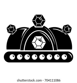 Crown icon. Simple illustration of crown vector icon for web