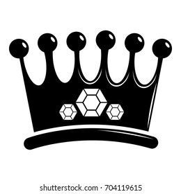 Crown icon. Simple illustration of crown vector icon for web