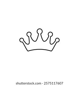 crown icon Simple outline illustration