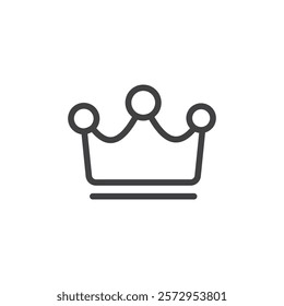 Crown Icon Simple outline vector logo