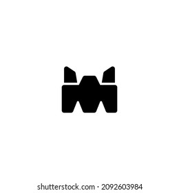 Crown icon. Simple style jewellery shop big sale poster background symbol. Crow jewellery shop logo design element. T-shirt printing. Vector for sticker.