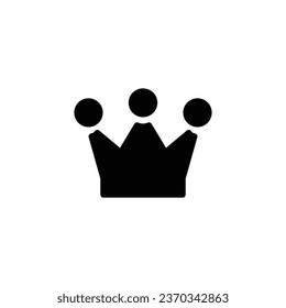 Crown icon. Simple style jewelry shop big sale poster background symbol. Luxury brand logo design element. Crown t-shirt printing. Vector for sticker.