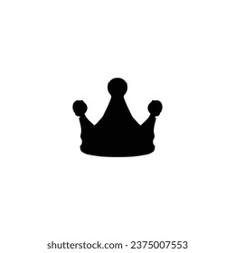 Crown icon. Simple style jewelry shop big sale poster background symbol. Luxury brand logo design element. Crown t-shirt printing. Vector for sticker.