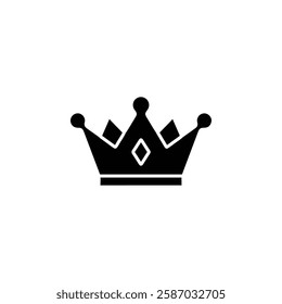 crown icon Simple thin line logo