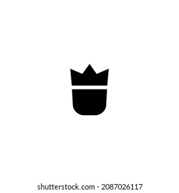 Icono de la corona simple vector ilustración perfecta