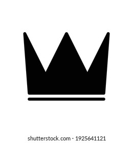 crown icon solid style vector