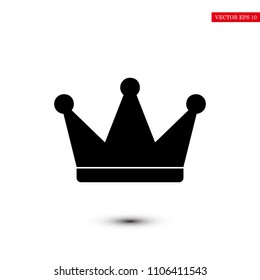 crown icon, stock vector illustration flat design style