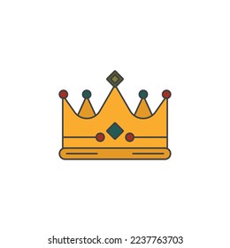 the crown icon is suitable for your web, apk or project with a medieval theme