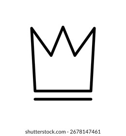 Icono de la corona para los App y los Sitios web. signo de la corona y símbolo