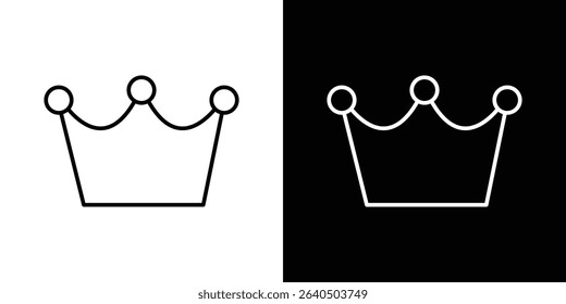 Crown icon symbol concept for graphic design, Website, UI. EPS