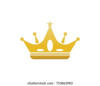 Crown icon symbol logo design template