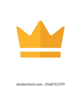 Crown icon. Symbol of power, king or VIP status. Attribute of privilege or bonuses. Icon for web.