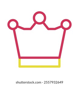 Crown icon, symbol of royalty, power, and authority. Concept of leadership, monarchy, and success.