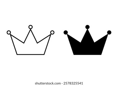 Crown Icon. Crown Symbol. Simple flat icon illustration of Crown. Crown logo vector icon.